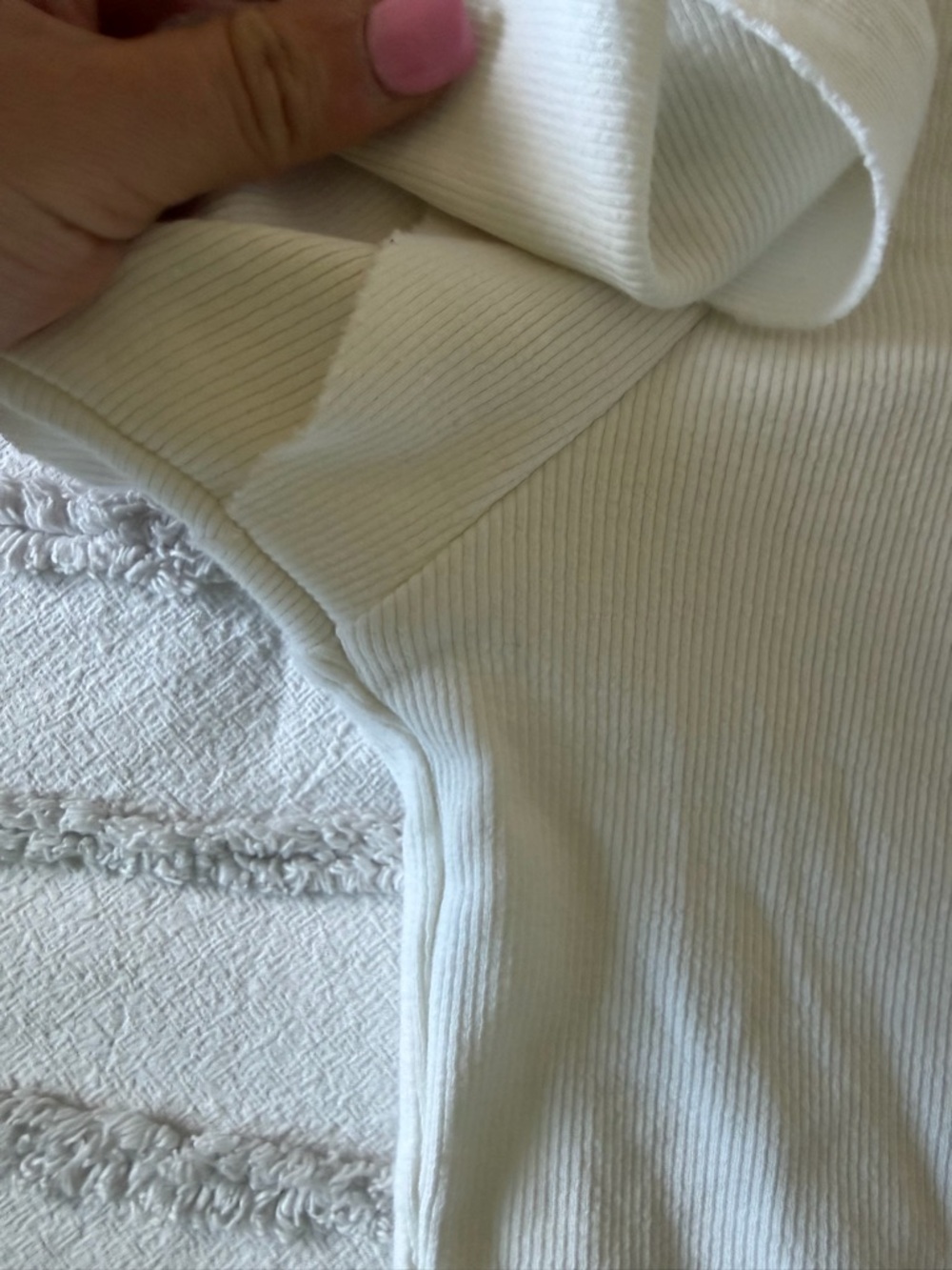Express White Ruffle Sleeve One-Piece Bodysuit - Picture 3 of 5